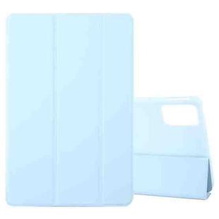 For Lenovo Xiaoxin Pad Pro 12.7 2025 Tri-fold Silicone Leather Tablet Case(Ice Blue)