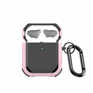 For AirPods 2 / 1 DUX DUCIS PECA Series Earbuds Box Protective Case(Pink)