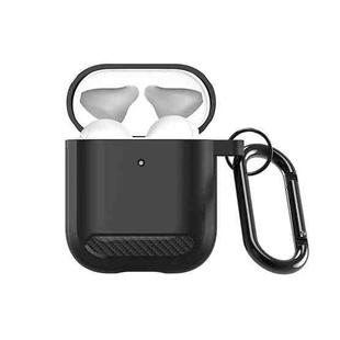 For AirPods 2 / 1 DUX DUCIS PECB Series Earbuds Box Protective Case(Black)