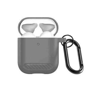 For AirPods 2 / 1 DUX DUCIS PECB Series Earbuds Box Protective Case(Grey)