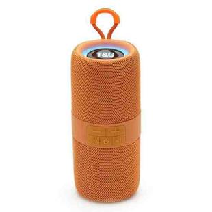 T&G TG-671 Portable Wireless 3D Stereo Subwoofer Speaker with FM/USB/LED(Orange)