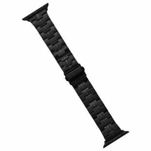 For Apple Watch SE 2023 40mm Stainless Steel Watch Band(Black)