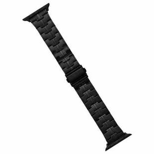 For Apple Watch Series 9 41mm Stainless Steel Watch Band(Black)