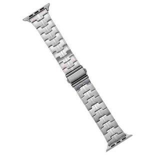 For Apple Watch SE 2022 40mm Stainless Steel Watch Band(Silver)