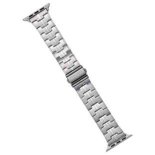 For Apple Watch Series 5 40mm Stainless Steel Watch Band(Silver)