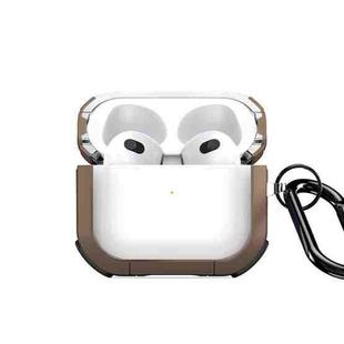 For AirPods 3 DUX DUCIS PECD Series Earbuds Box Protective Case(Brown)