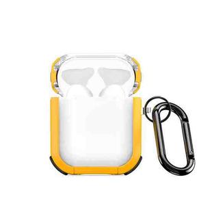 For AirPods 2 / 1 DUX DUCIS PECD Series Earbuds Box Protective Case(Yellow)