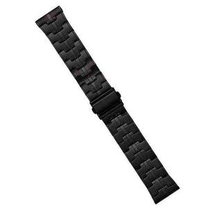 22mm Stainless Steel Watch Band(Black)