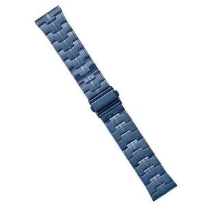 22mm Stainless Steel Watch Band(Blue)
