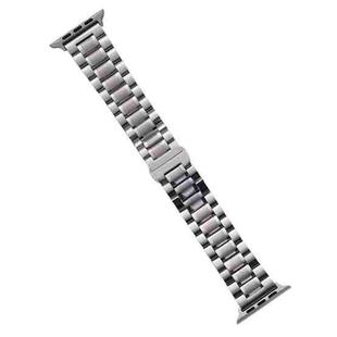 For Apple Watch Series 4 44mm Five-Beads Stainless Steel Watch Band(Silver)