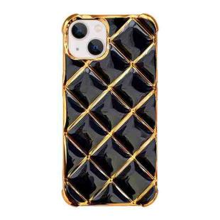 For iPhone 15 Electroplated Varnish Diamond TPU Phone Case(Black)