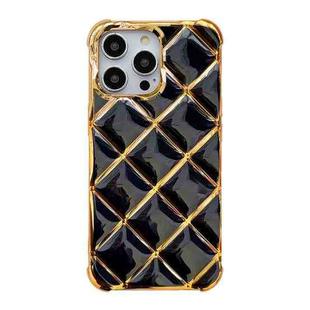 For iPhone 13 Pro Electroplated Varnish Diamond TPU Phone Case(Black)