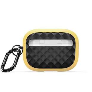 For AirPods Pro 2 DUX DUCIS PECC Series Earbuds Box Protective Case(Yellow Black)