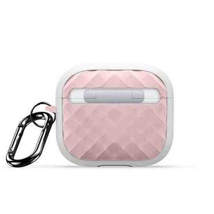 For AirPods 3 DUX DUCIS PECC Series Earbuds Box Protective Case(White Pink)