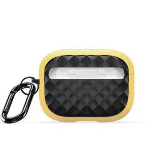 For AirPods Pro DUX DUCIS PECC Series Earbuds Box Protective Case(Yellow Black)