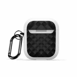 For AirPods 2 / 1 DUX DUCIS PECC Series Earbuds Box Protective Case(White Black)