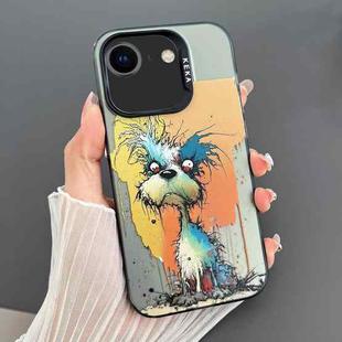 For iPhone SE 2022 / 2020 / 8 / 7 Dual-sided IMD Animal Graffiti TPU + PC Phone Case(Furious Dog)