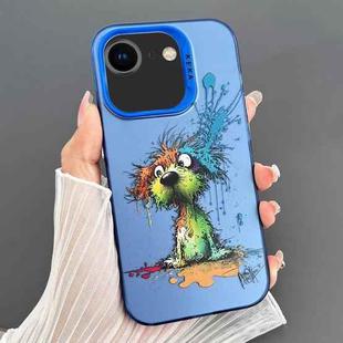 For iPhone SE 2022 / 2020 / 8 / 7 Dual-sided IMD Animal Graffiti TPU + PC Phone Case(Fallen Dog)