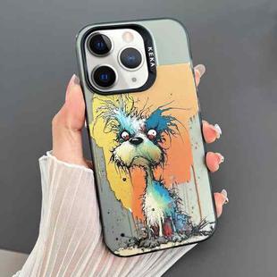 For iPhone 11 Pro Max Dual-sided IMD Animal Graffiti TPU + PC Phone Case(Furious Dog)