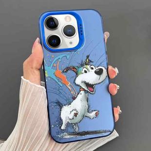 For iPhone 11 Pro Max Dual-sided IMD Animal Graffiti TPU + PC Phone Case(Running Dog)