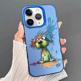 For iPhone 11 Pro Dual-sided IMD Animal Graffiti TPU + PC Phone Case(Fallen Dog)