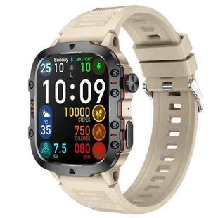 QX11 1.96 inch BT5.2 Smart Sport Watch, Support Bluetooth Call / Sleep / Blood Oxygen / Heart Rate / Blood Pressure Health Monitor(Beige)