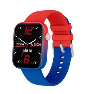 P43 1.8 inch TFT Screen Bluetooth Smart Watch, Support Heart Rate Monitoring & 100+ Sports Modes(Red Blue)