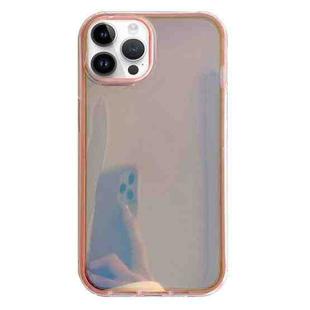 For iPhone 15 Pro Max Electroplated Aurora TPU + PC Phone Case(Pink)