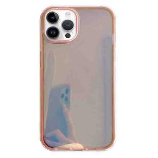 For iPhone 15 Pro Electroplated Aurora TPU + PC Phone Case(Pink)