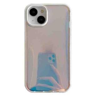 For iPhone 14 Electroplated Aurora TPU + PC Phone Case(White)