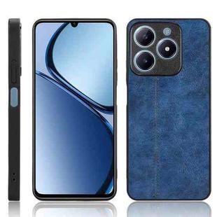 For Realme C63 / C61 4G / Narzo N63 Cow Pattern Sewing Back Cover Phone Case(Blue)