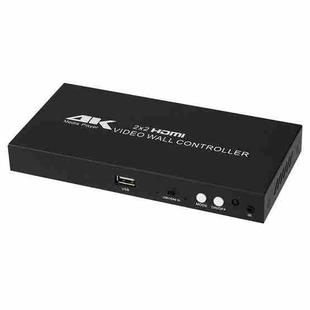 XP03 4K 2x2 HDMI Video Wall Controller Multi-screen Splicing Processor, Style:Playback Version(UK Plug)
