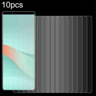 For Sony Xperia 10 VI 10pcs 0.26mm 9H 2.5D Tempered Glass Film