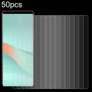 For Sony Xperia 10 VI 50pcs 0.26mm 9H 2.5D Tempered Glass Film