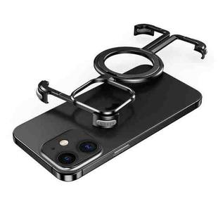 For iPhone 11 MagSafe Magnetic Frameless Holder Phone Case(Black)
