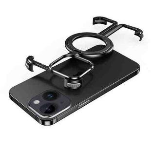 For iPhone 13 MagSafe Magnetic Frameless Holder Phone Case(Black)