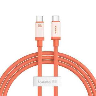 Baseus Antifreeze Series Type-C to Type-C 100W Fast Charging Data Cable, Length:1m(Orange)