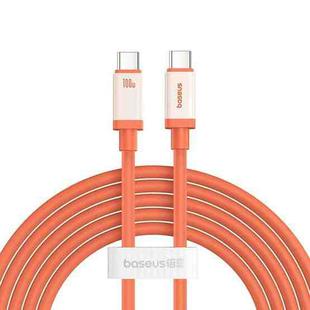 Baseus Antifreeze Series Type-C to Type-C 100W Fast Charging Data Cable, Length:2m(Orange)