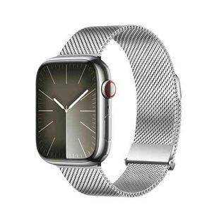 For Apple Watch Ultra 49mm DUX DUCIS Milanese Pro Series Stainless Steel Watch Band(Silver)