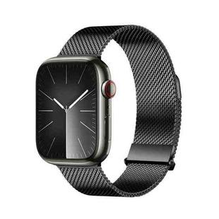For Apple Watch Series 2 38mm DUX DUCIS Milanese Pro Series Stainless Steel Watch Band(Black)