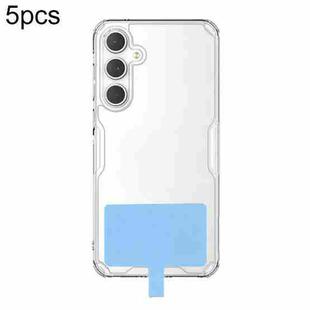 5pcs Ultra-Thin Universal Phone Lanyard Strap Patch Gasket(Blue)