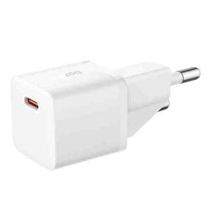 Baseus GaN5 20W mini USB-C / Type-C Gallium Nitride Fast Charger, EU Plug(White)