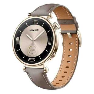 For Huawei Watch  GT 4 18mm Genuine Leather Watch Band(Brown)