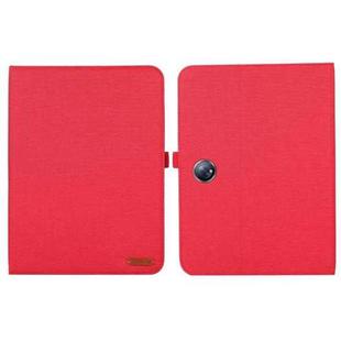 For OPPO Pad Neo 11.4 Fabric Leather Tablet Case(Red)