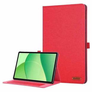 For OPPO Pad SE 11 2025 Fabric Texture Horizontal Flip Leather Tablet Case(Red)