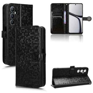 For Realme C65 4G Honeycomb Dot Texture Leather Phone Case(Black)