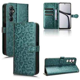 For Realme C65 4G Honeycomb Dot Texture Leather Phone Case(Green)