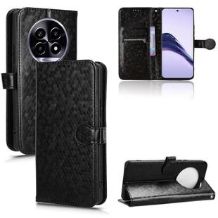For Realme 14 Pro Lite / 13 Pro Global Honeycomb Dot Texture Leather Phone Case(Black)