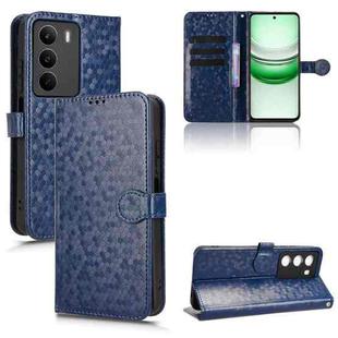 For Realme C71 4G Honeycomb Dot Texture Leather Phone Case(Blue)