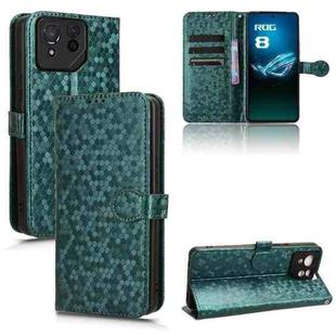 For Asus ROG Phone 8 Pro Honeycomb Dot Texture Leather Phone Case(Green)